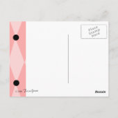 Carte Postale Poodle rose (Dos)