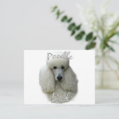 Carte Postale Poodle (wht) Papa 2 (Debout devant)