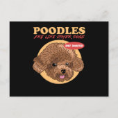Carte Postale Poodles Are Smarter Dog Owner Poodle (Devant)