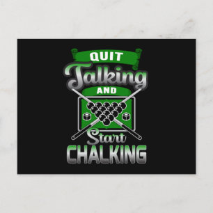 Carte Postale Pool Snooker Billard 8 Ball Billiards Drôle Cadeau