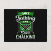 Carte Postale Pool Snooker Billard 8 Ball Billiards Drôle Cadeau (Devant)