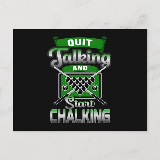 Carte Postale Pool Snooker Billard 8 Ball Billiards Drôle Cadeau (Devant)