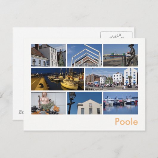 Carte Postale Poole multi-image (Devant / Derrière)