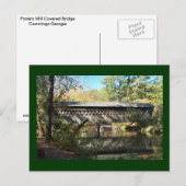 Carte Postale Poole's Mill Bridge et réflexion (Devant / Derrière)