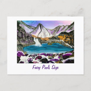 Carte Postale Pools de fées Skye Scotland 
