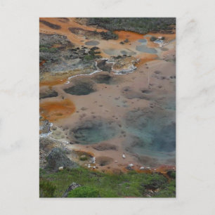 Carte Postale Pools Yellowstone hydrothermale Couleurs Artistes