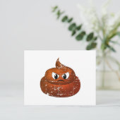 Carte postale Poop Carton En Colère Mignonne (Debout devant)