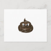 Carte Postale Poop de dessin en colère (Devant)