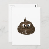 Carte Postale Poop de dessin en colère (Devant / Derrière)
