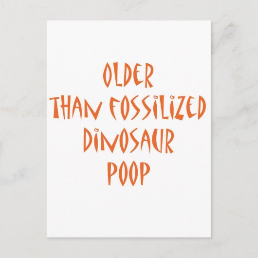 Carte Postale Poop de dinosaure fossilisé (Devant)