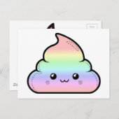Carte Postale Poop Emoji (Devant / Derrière)