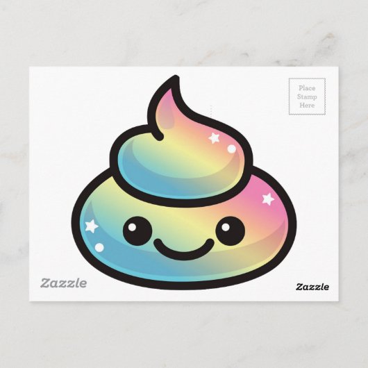 Carte Postale Poop Emoji (Dos)