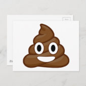 Carte Postale poop emoji (Devant / Derrière)