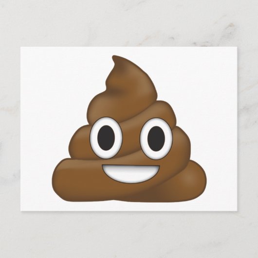 Carte Postale Poop Emoji (Devant)