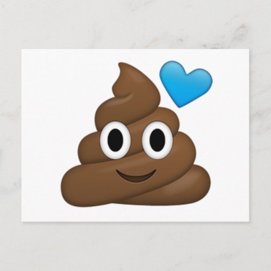 Carte Postale Poop Emoji (Devant)