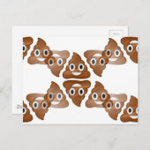 Carte Postale poop emojis (Devant / Derrière)