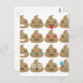 Carte Postale poop emojis (Devant / Derrière)