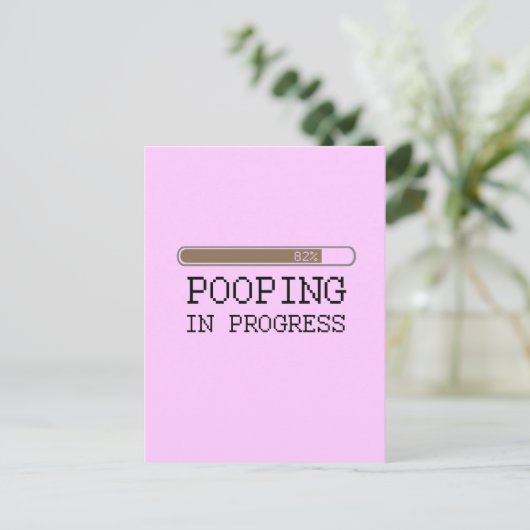 Carte Postale Pooping en cours t-shirt bébé (Debout devant)