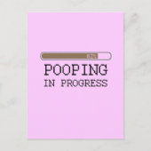 Carte Postale Pooping en cours t-shirt bébé (Devant)