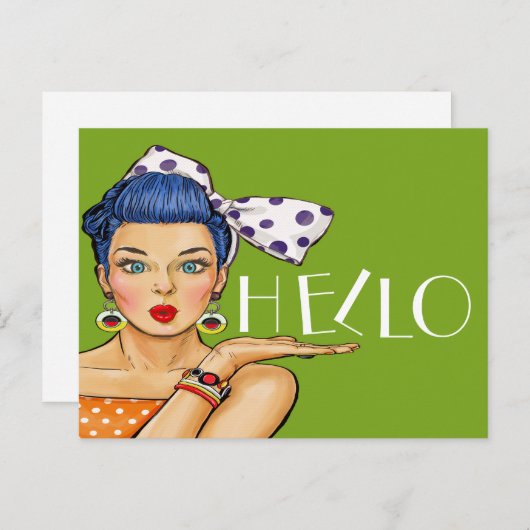 Carte postale Pop Art (Devant / Derrière)