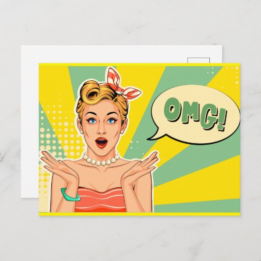 Carte Postale Pop-Art (Devant / Derrière)