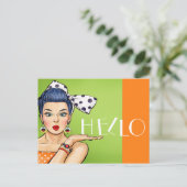 Carte postale Pop Art 2 Vierge Retour (Debout devant)