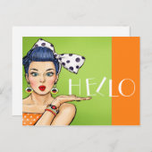 Carte postale Pop Art 2 Vierge Retour (Devant / Derrière)