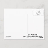 Carte postale POP ART 5x5 (Dos)