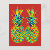 Carte Postale Pop Art ananas (Devant)