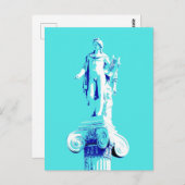 Carte Postale Pop Art Apollo Sculpture grecque antique (Devant / Derrière)