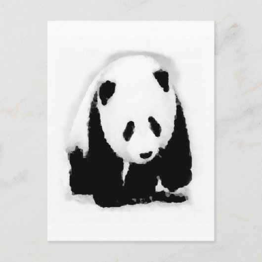 Carte Postale Pop Art Baby Panda (Devant)
