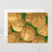 Carte Postale Pop Art Baseball (Devant / Derrière)