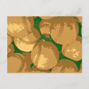 Carte Postale Pop Art Baseball