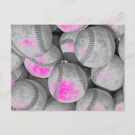 Carte postale Pop Art Baseball (Devant)