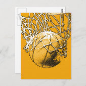 Carte Postale Pop Art Basket (Devant / Derrière)