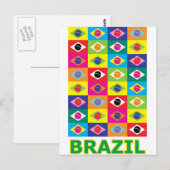 Carte Postale Pop Art Brésil (Devant / Derrière)