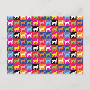 Carte Postale Pop Art Cats