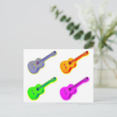 Carte Postale Pop Art classique Guitare espagnole (Debout devant)