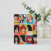 Carte Postale Pop Art Collage des gens (Debout devant)