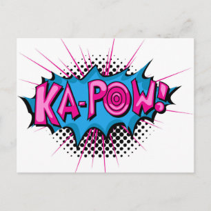 Carte Postale Pop Art Comic Ka-Pow !
