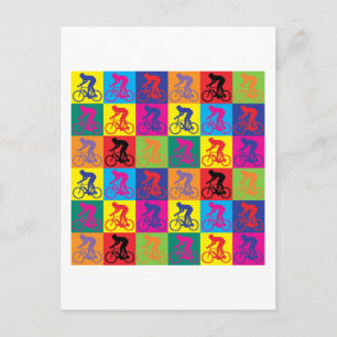 Carte Postale Pop Art Cycling