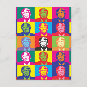 Carte postale Pop Art de Donald Trump