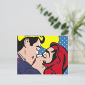 Carte postale Pop Art de « Heureux à tout jamais » (Debout devant)