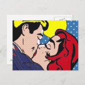 Carte postale Pop Art de « Ils vécurent heureux » (Devant / Derrière)