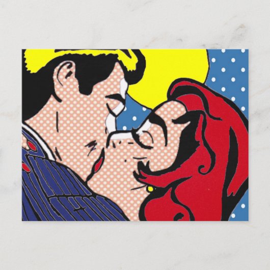 Carte postale Pop Art de « Ils vécurent heureux » (Devant)