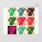 Carte Postale Pop Art Elephants (Devant)