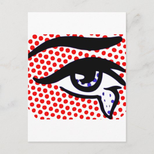 Carte Postale Pop Art Eye (Devant)