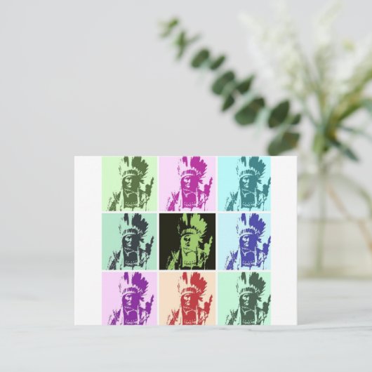 Carte Postale Pop Art Geronimo (Debout devant)