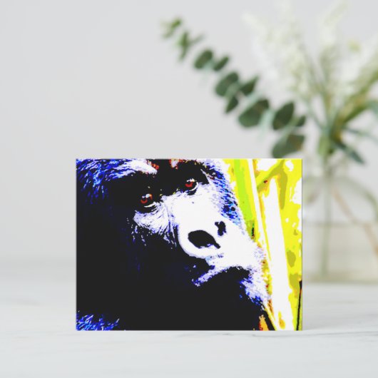 Carte Postale Pop Art Gorilla (Debout devant)