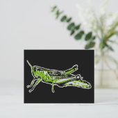Carte Postale Pop Art Green Grasshopper (Debout devant)